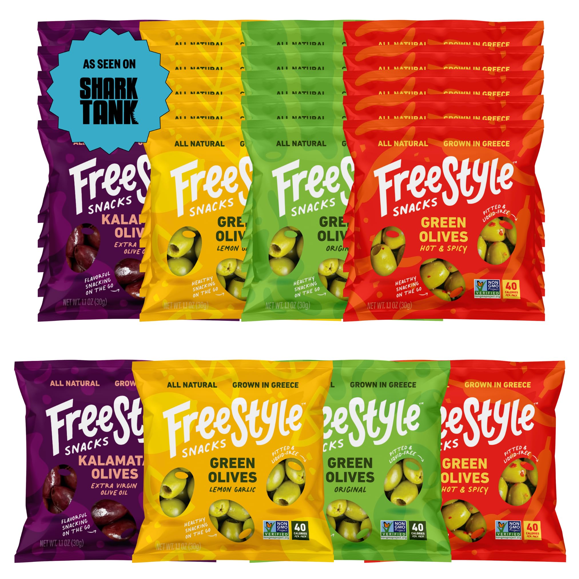 Freestyle Snacks front packaging showing variety pack and convenience