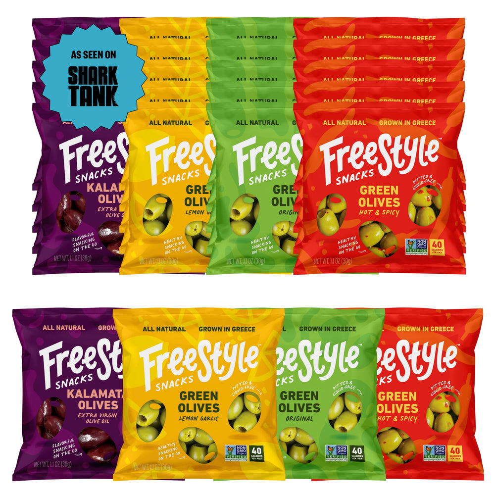 Freestyle Snacks front packaging showing variety pack and convenience