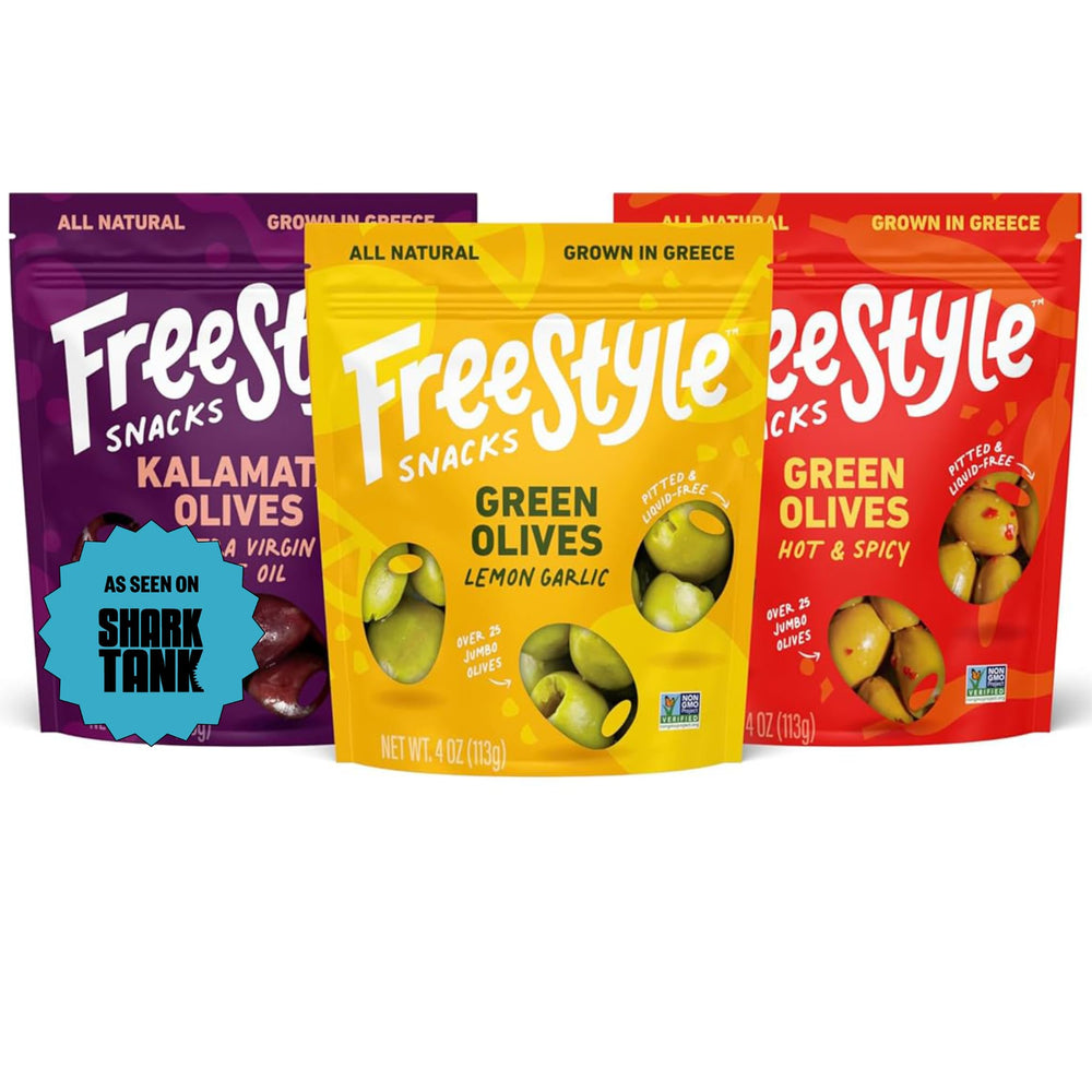 Freestyle Snacks front packaging showing variety pack and branding, convenient grab-and-go