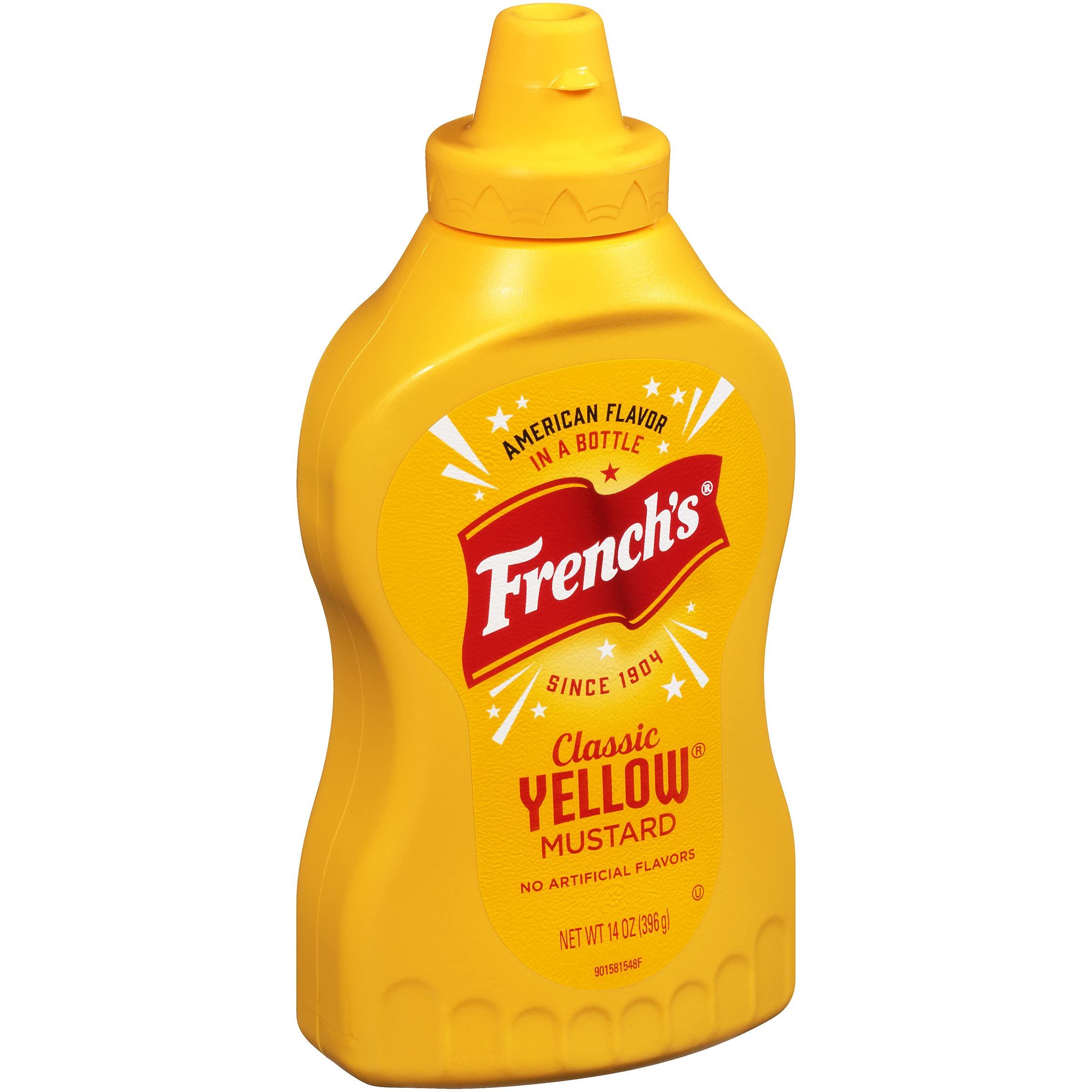 French's squeeze cap close-up showing easy-dispense nozzle for mess-free use