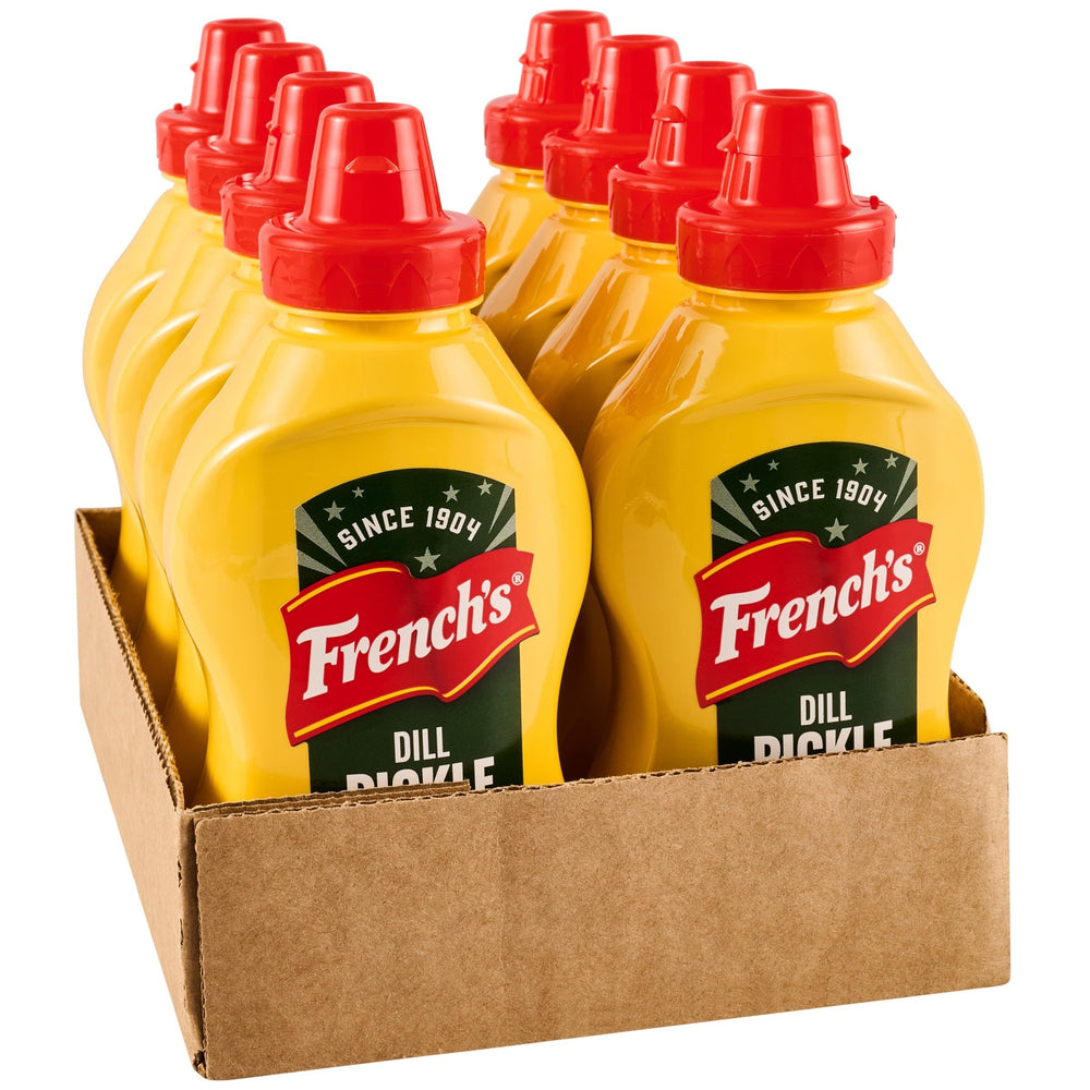 French's jar front packaging showing label and pack quantity, convenient storage benefit