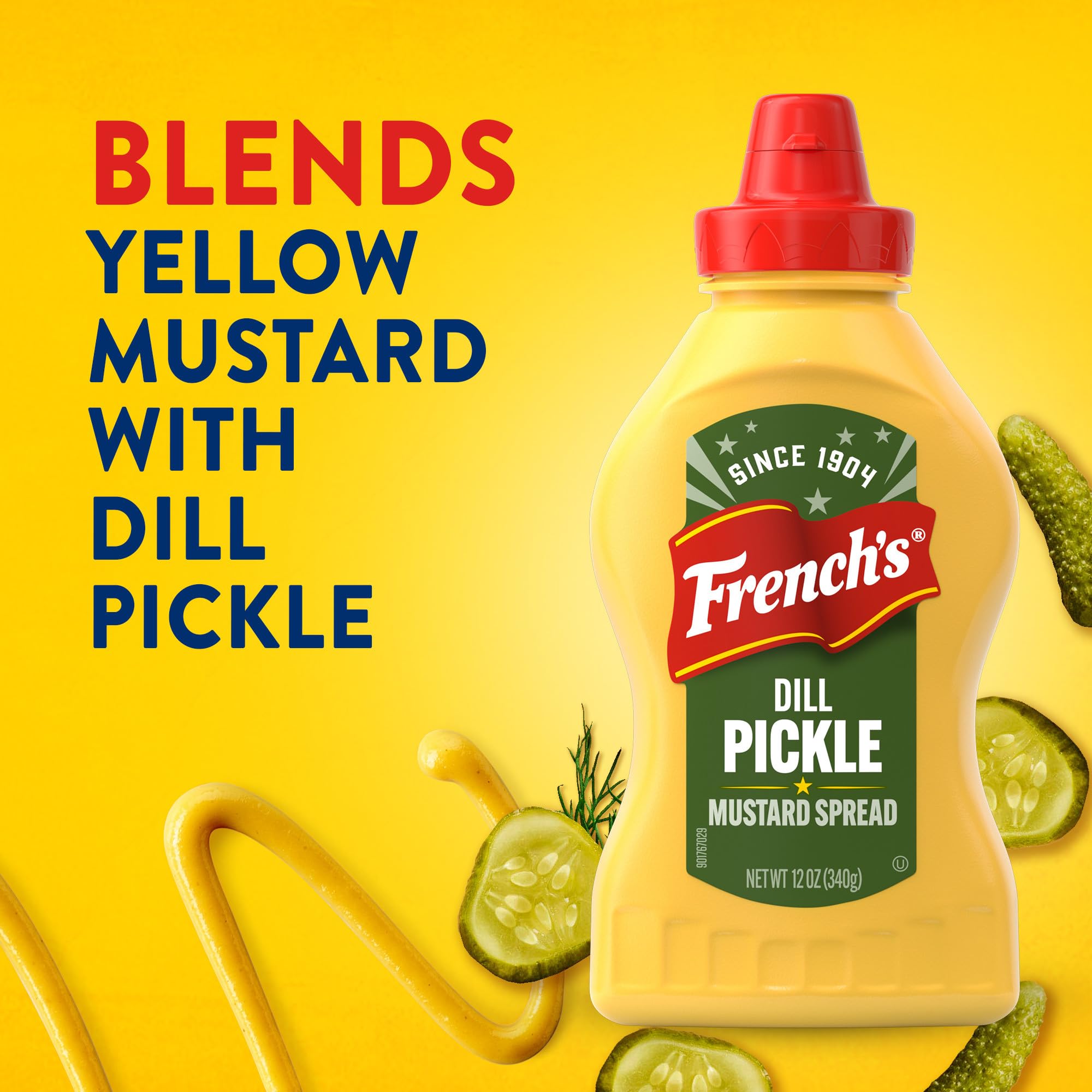 French's mustard spread on bread slice demonstrating cling and enhanced sandwich flavor