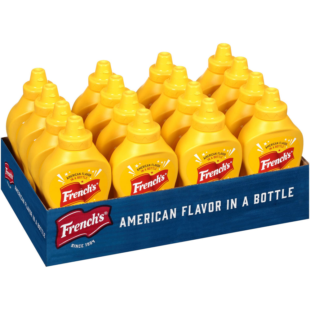 French's front label 14 oz bottle showing identifiable branding and clear product benefit