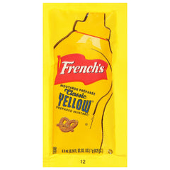 French's close up of packet tear tab for quick opening and serving