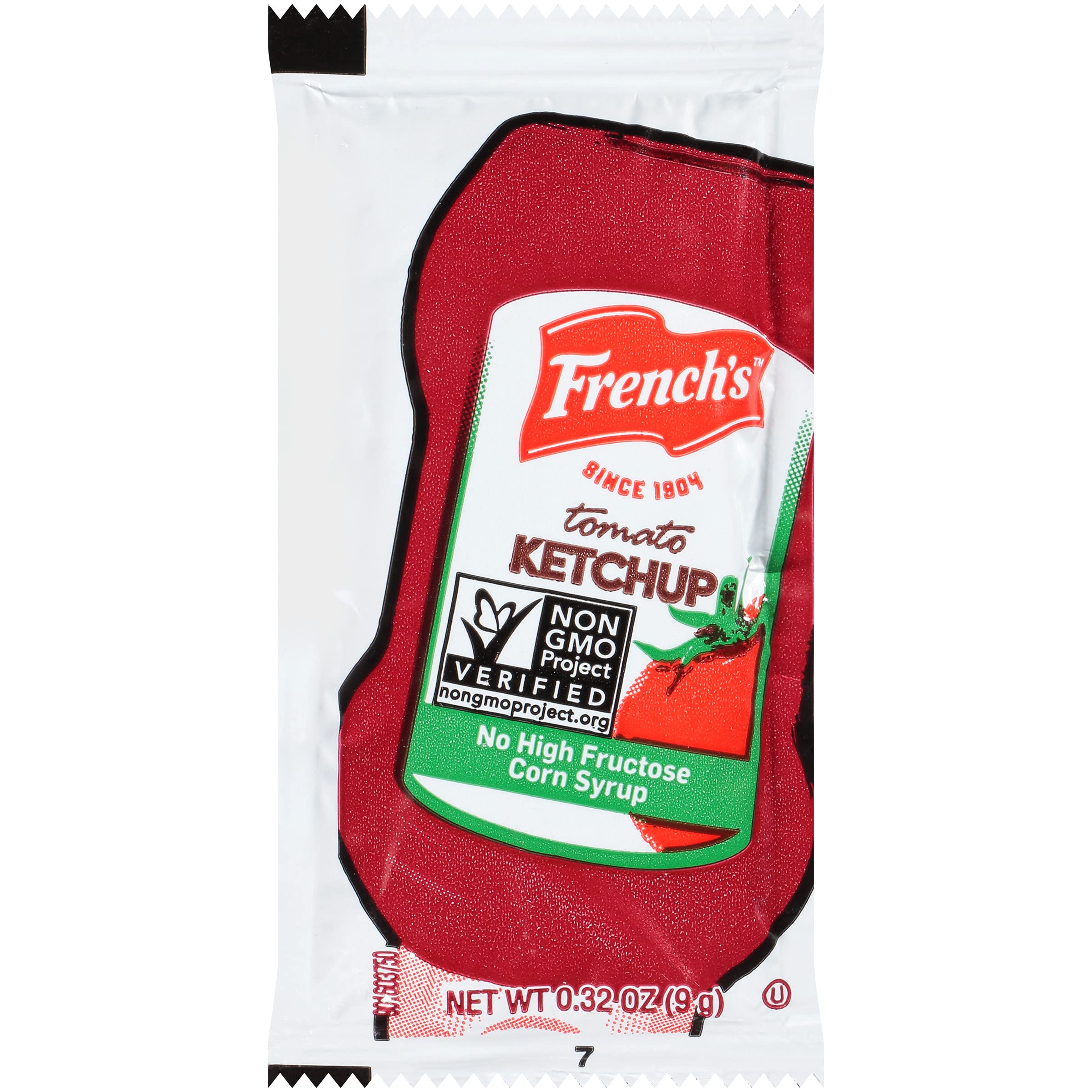 French's close-up of packet seal highlighting easy-open convenience and freshness