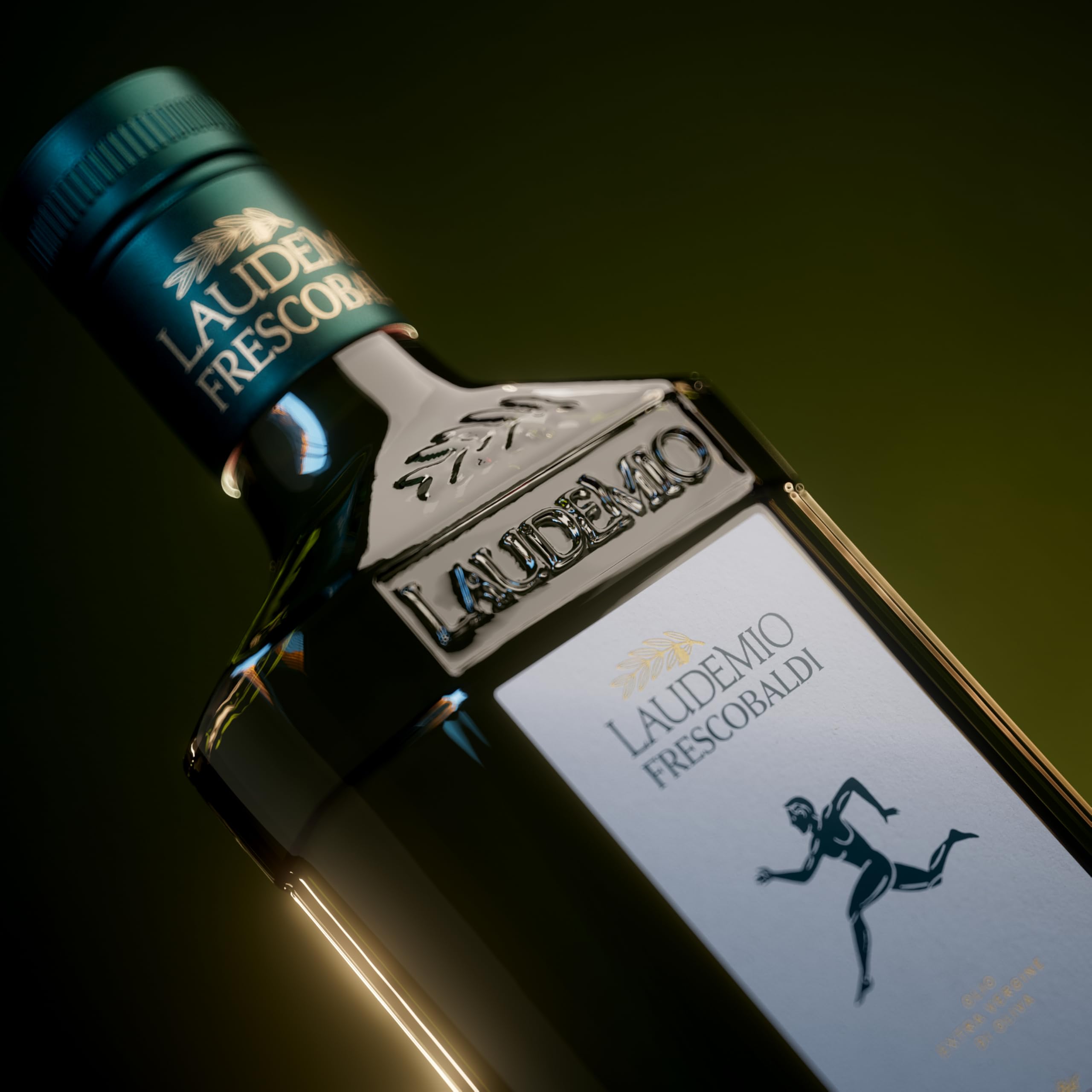 FRESCOBALDI pouring over mixed salad to enhance freshness and aroma
