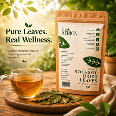 Fresh Africa leaves in stainless infuser demonstrating easy brewing and reusable convenience