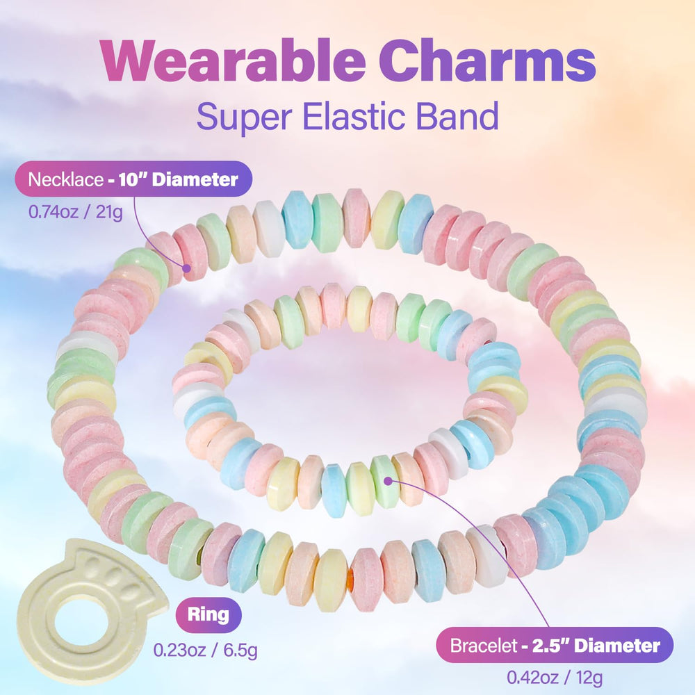Fresh Finest candy ring worn on finger showing wearable snack convenience benefit