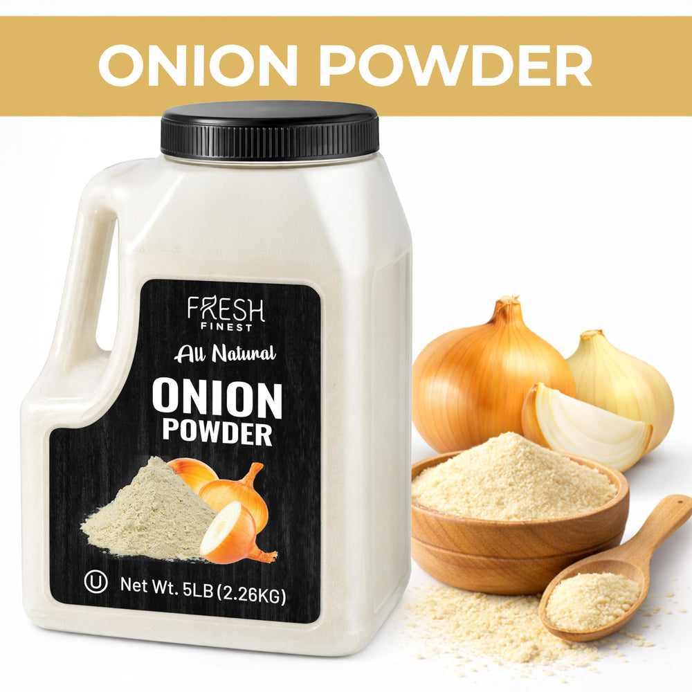 Fresh Finest scoop measuring onion powder for recipes and portion control benefits