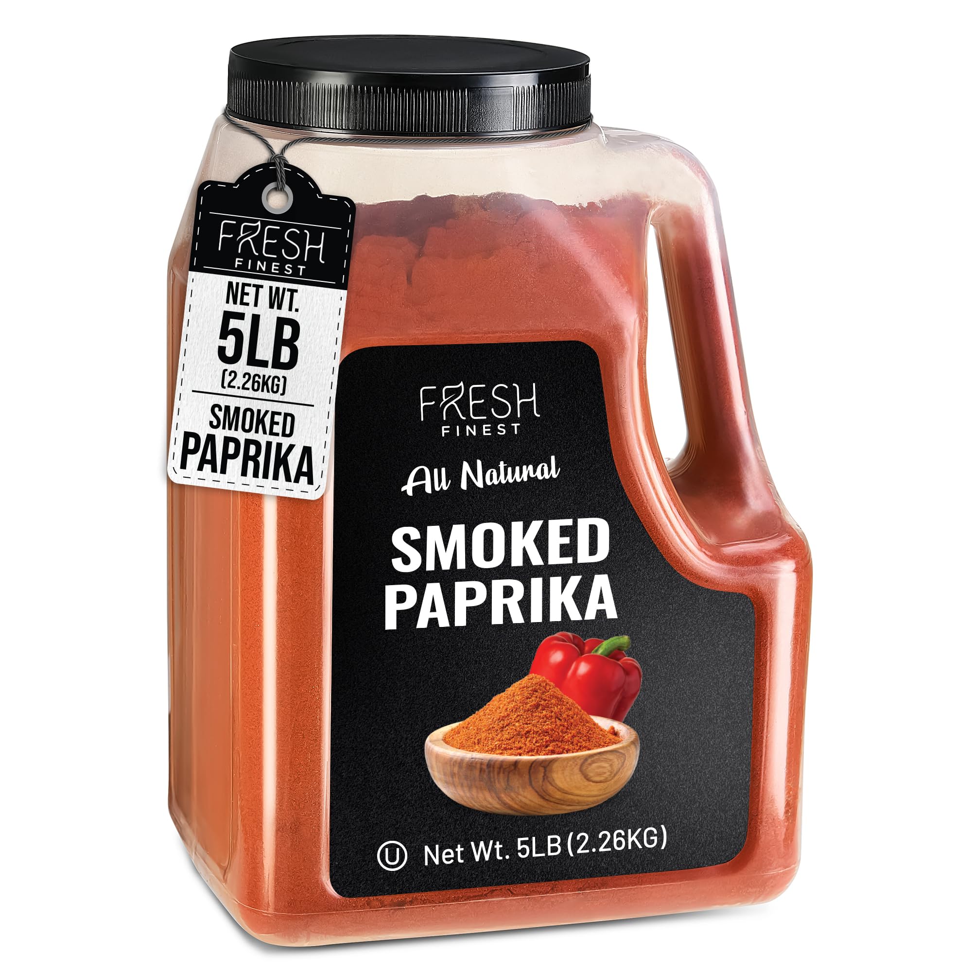 Fresh Finest front packaging showing 5 lb bag with bold label and freshness seal