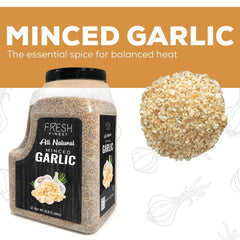 Fresh Finest spoon with minced garlic flakes ready to season and save time