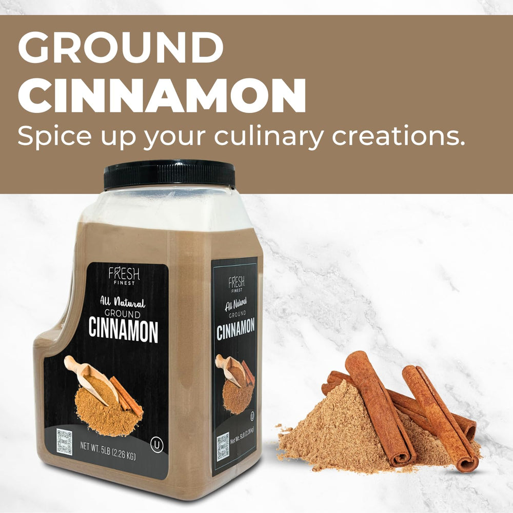 Fresh Finest cinnamon sprinkled on pie highlighting enhanced aroma and dessert finishing