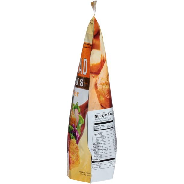 Fresh Gourmet ingredient label closeup showing cornmeal and butter components