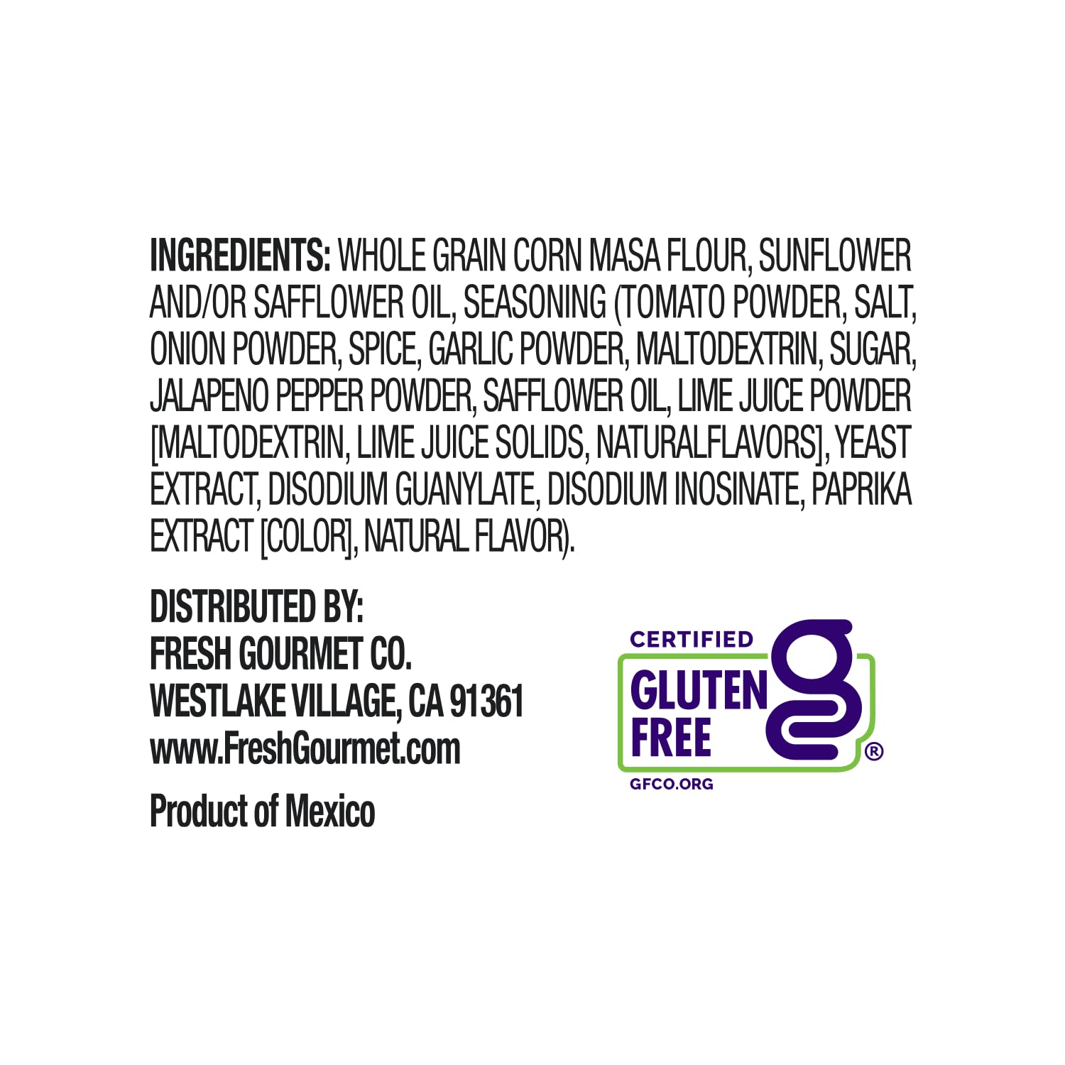 Fresh Gourmet next to measuring cup shows 3.5oz portion for portion control