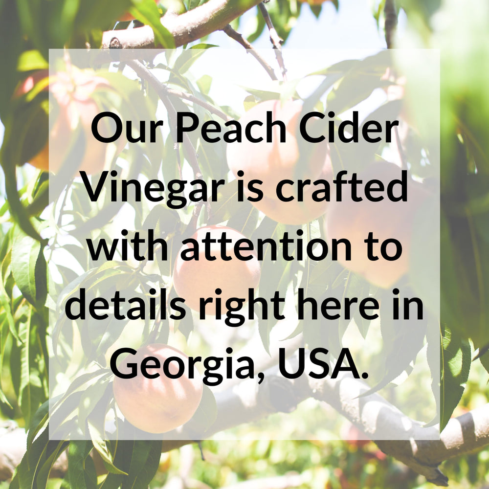 Fresh Press Farms poured into salad dressing showing bright peach flavor benefit: enhances dressings