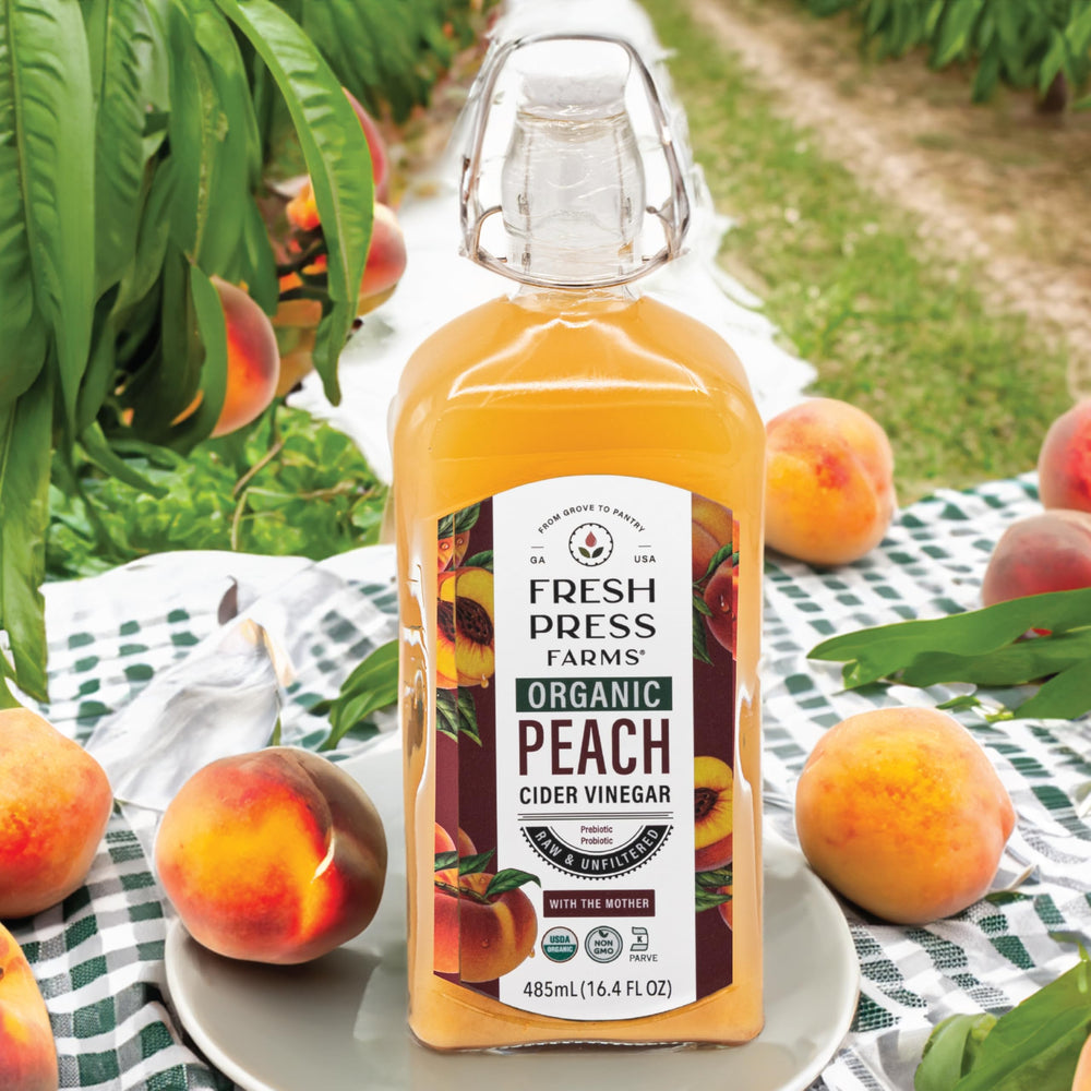 Fresh Press Farms label certifications closeup featuring USDA Organic and Whole30 benefit: verified quality