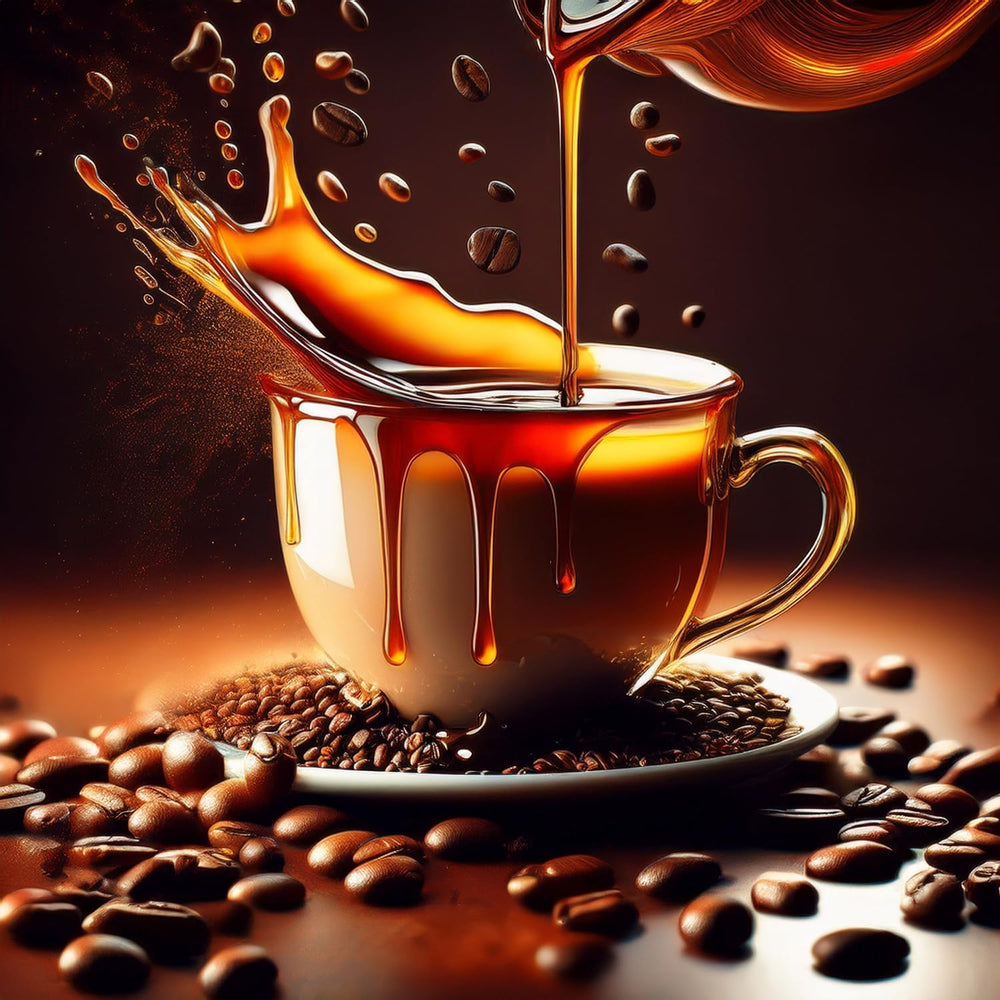 Fresh Roasted Coffee whole beans and ground contrast showing quality Arabica benefit