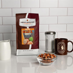 Fresh Roasted Coffee whole beans close-up revealing medium-roast texture and aroma preservation