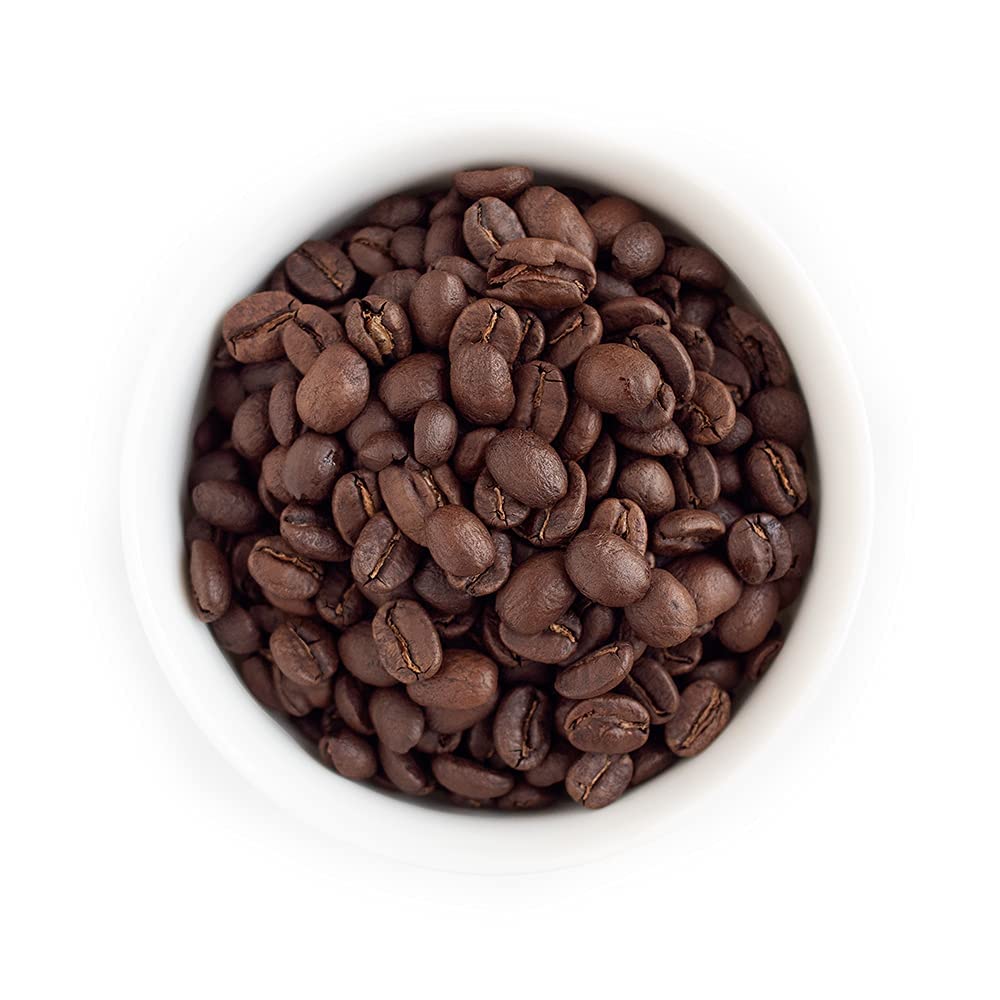 Fresh Roasted Coffee close-up whole beans highlighting roast consistency