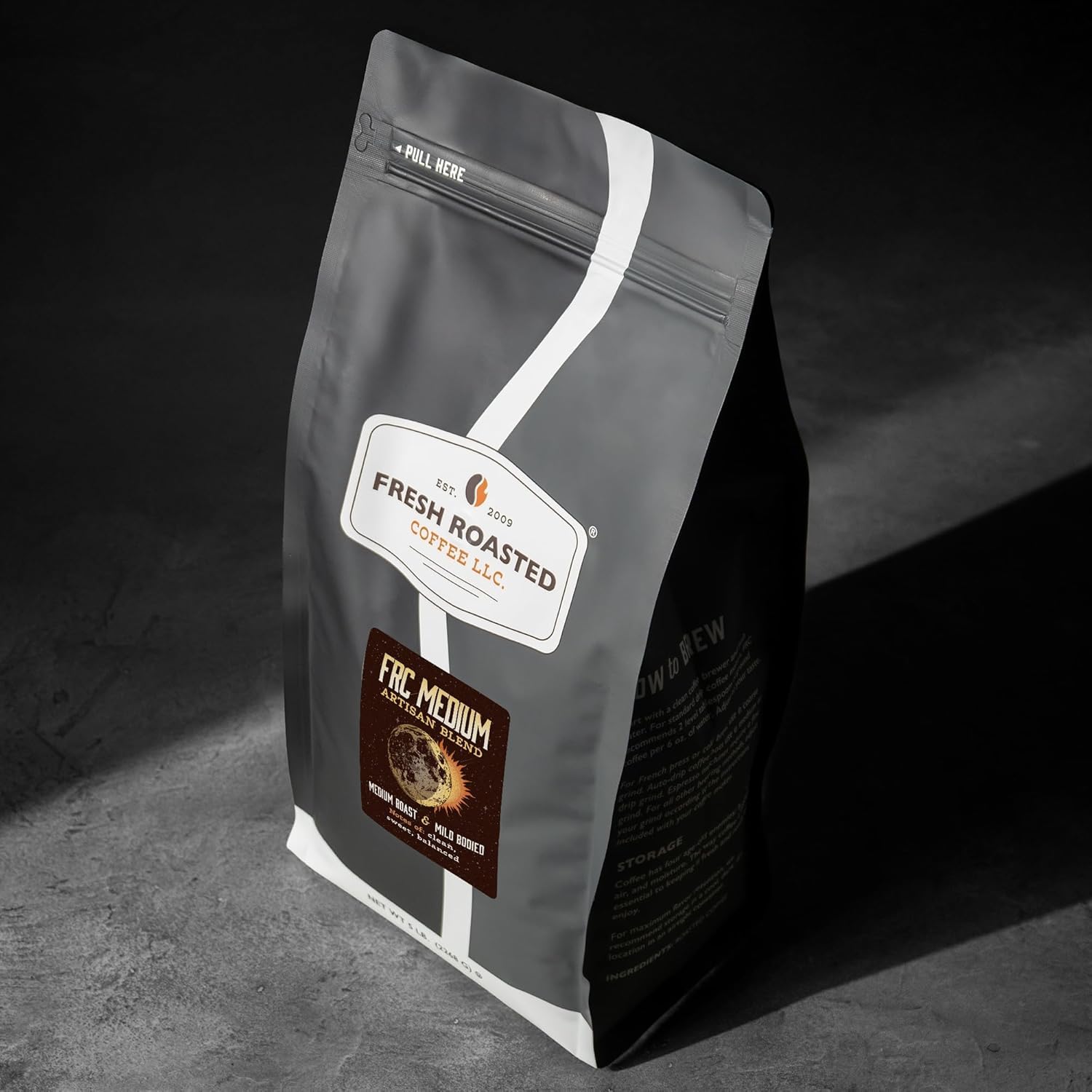 Fresh Roasted Coffee whole beans spread on table showing even roast and aroma