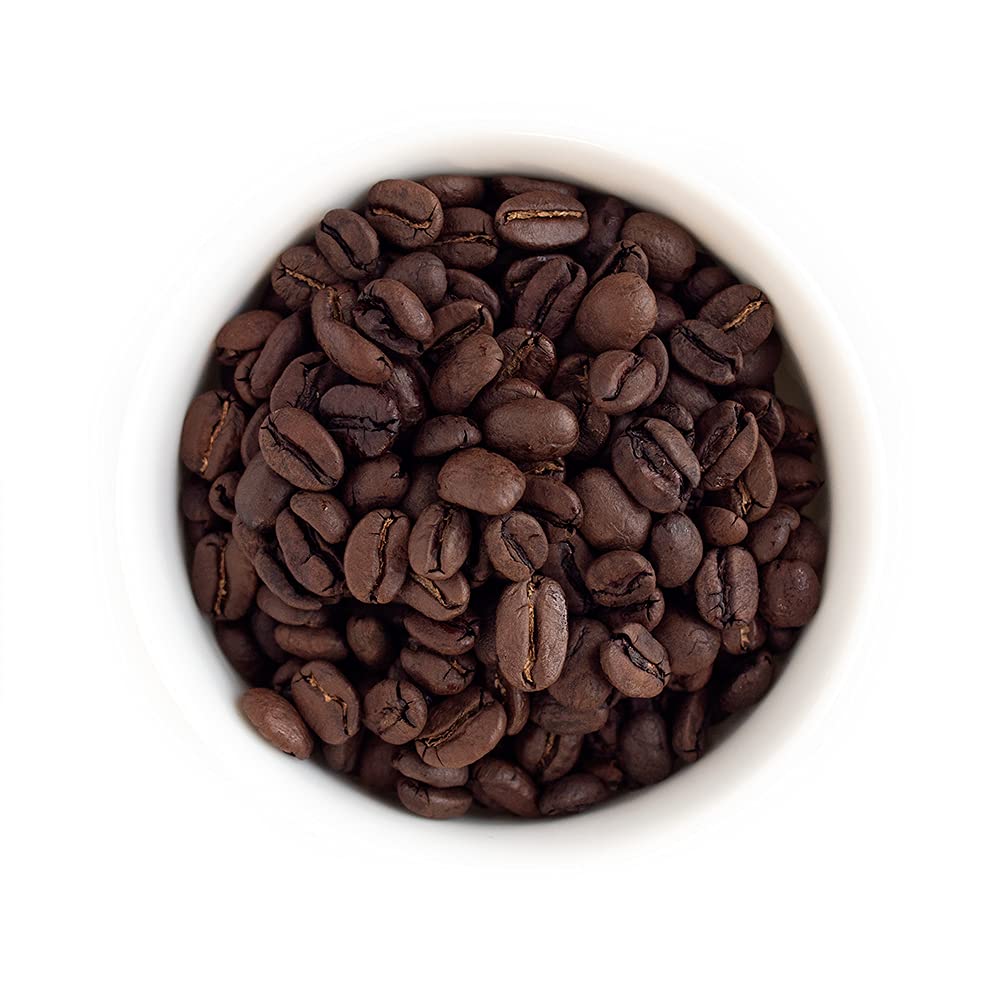 Fresh Roasted Coffee whole beans close-up showing rich texture and aroma