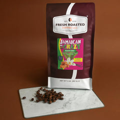 Fresh Roasted Coffee ground texture close-up highlighting smooth medium-roast flavor