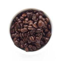 Fresh Roasted Coffee bag valve close-up highlighting nitrogen flush and freshness