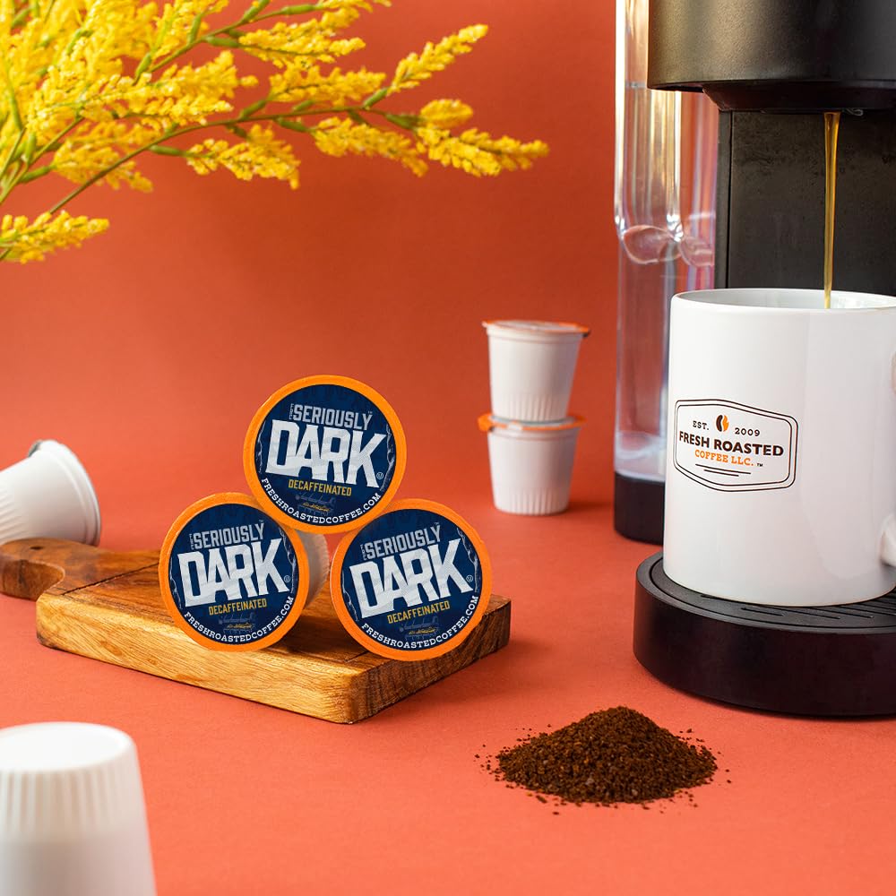Fresh Roasted Coffee hot coffee pouring stream illustrating bold flavor and immediate serving benefit