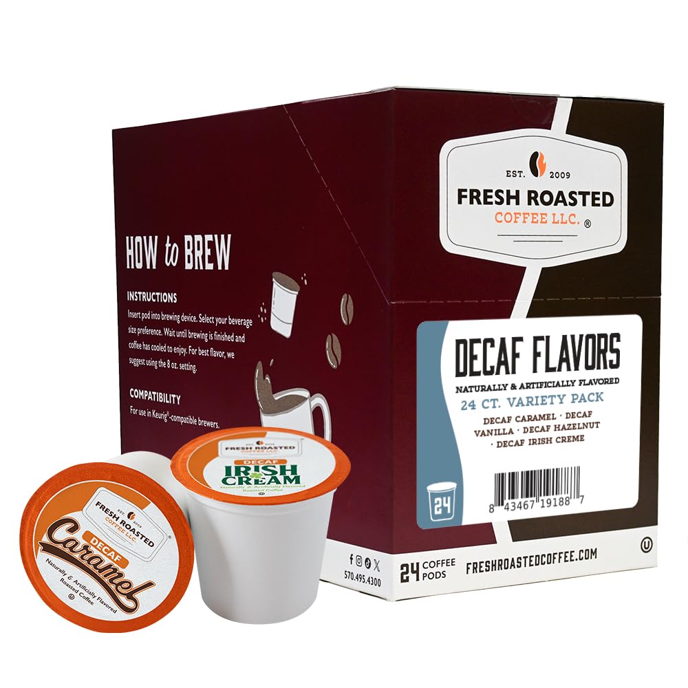 Fresh Roasted Coffee pod inside a single-serve brewer for quick, no-fuss brewing