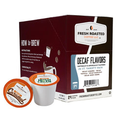 Fresh Roasted Coffee pod inside a single-serve brewer for quick, no-fuss brewing