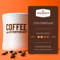 Fresh Roasted Coffee ground coffee texture close-up, highlights even medium grind for drip
