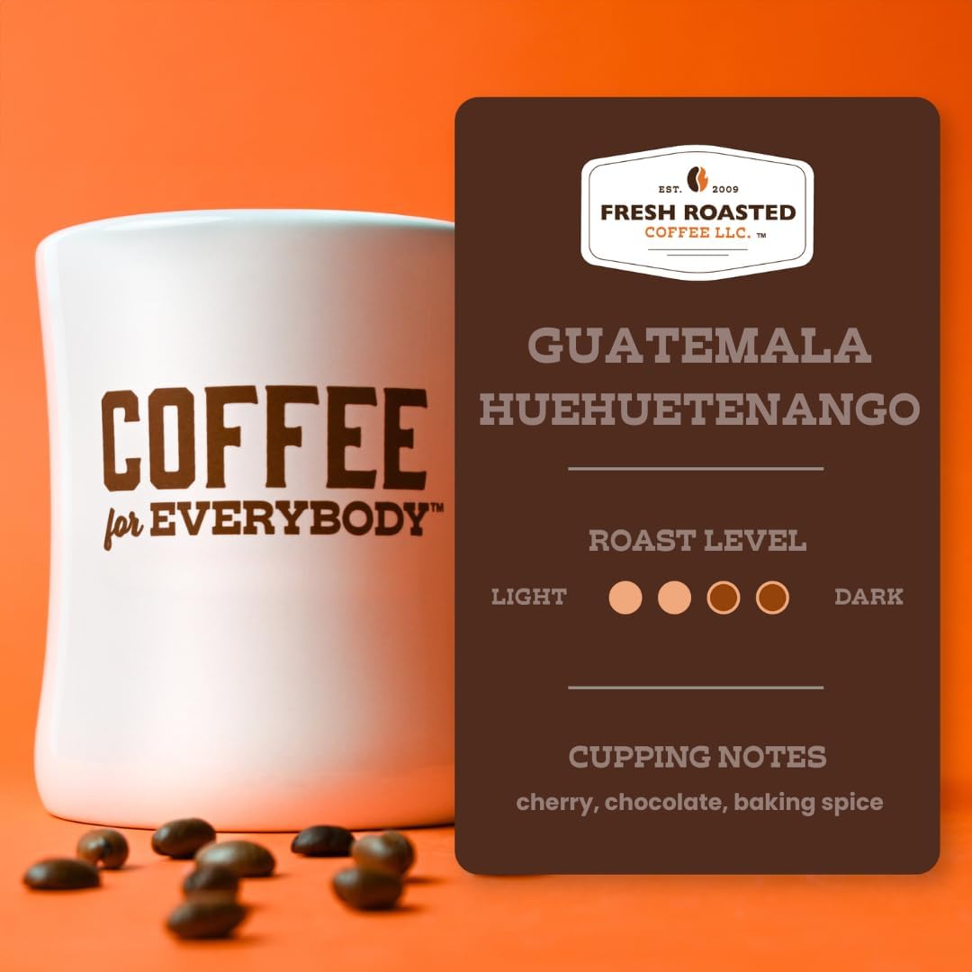 Fresh Roasted Coffee 2 lb bag next to a ruler for size and value comparison