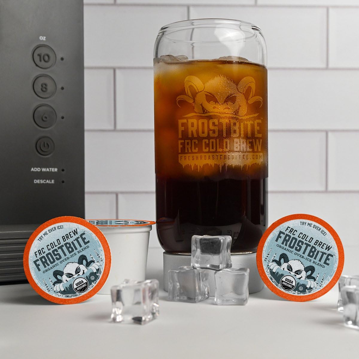 Fresh Roasted Coffee K-Cup pod top view highlighting single-serve design and easy brewing