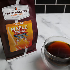 Fresh Roasted Coffee bag valve close-up preserving aroma and freshness benefit