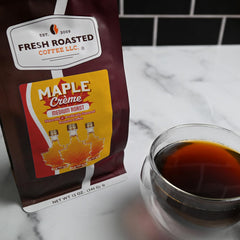 Fresh Roasted Coffee close-up of grounds highlighting aroma and texture