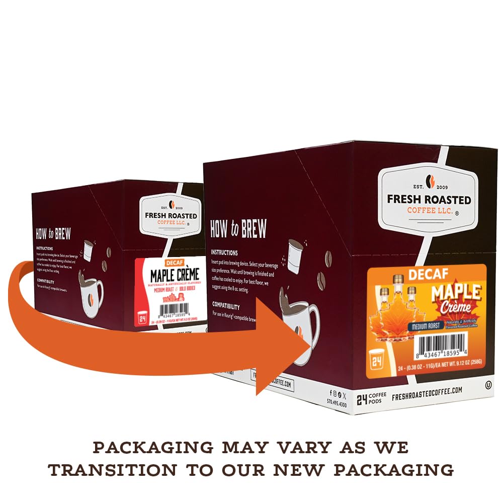 Fresh Roasted Coffee pod close-up highlighting K-Cup shape and preserved freshness