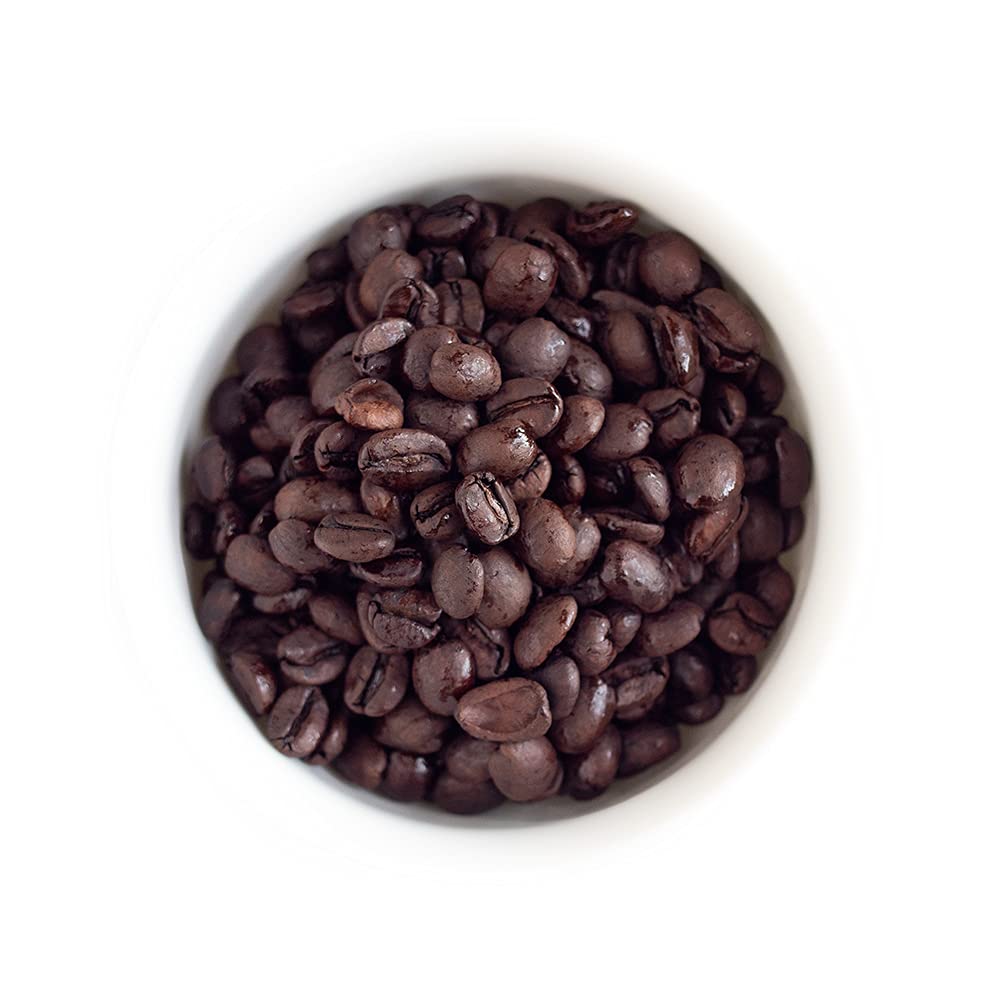 Fresh Roasted Coffee open bag in kitchen showing fresh aroma and convenience