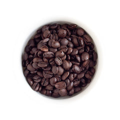 Fresh Roasted Coffee open bag in kitchen showing fresh aroma and convenience