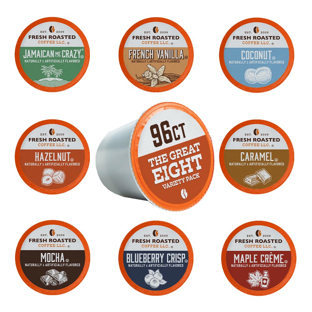 Fresh Roasted Coffee pod close-up showing texture and seal for preserved freshness