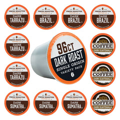 Fresh Roasted Coffee K-Cup pod top close-up showing pod seal and easy single-serve convenience