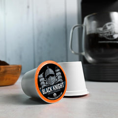 Fresh Roasted Coffee loose pods in a ceramic bowl illustrating portioned single-serve convenience