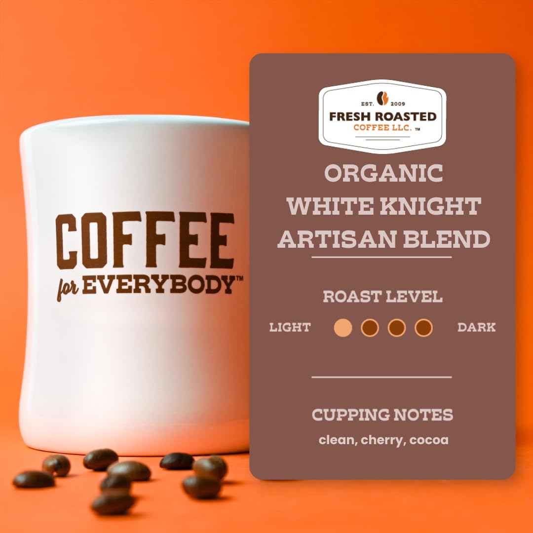 Fresh Roasted Coffee pouring brewed cup to show aroma and clean finish enjoyment