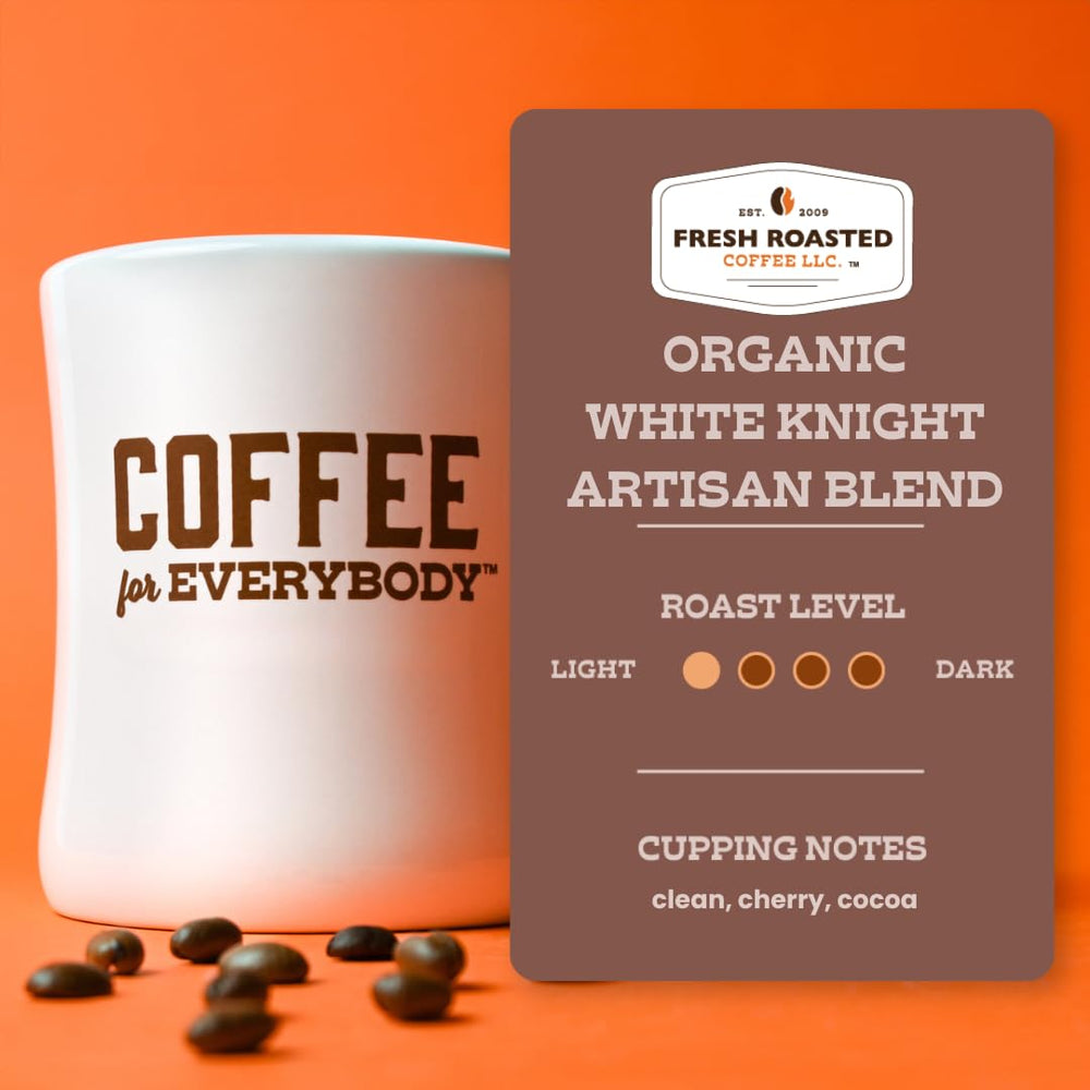 Fresh Roasted Coffee pouring brewed cup to show aroma and clean finish enjoyment