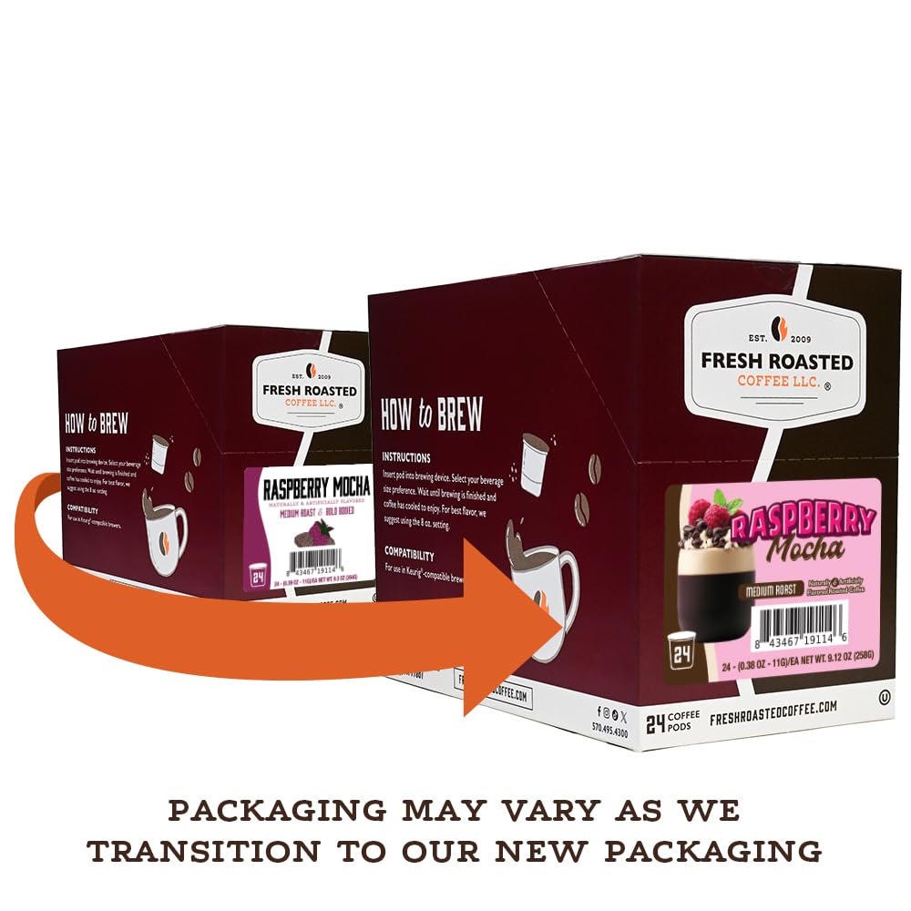 Fresh Roasted Coffee close-up pod highlighting foil lid and freshness benefits