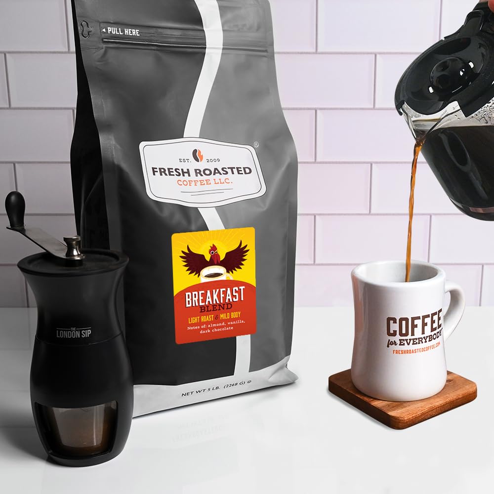 Fresh Roasted Coffee roaster environment showing eco-conscious roasting