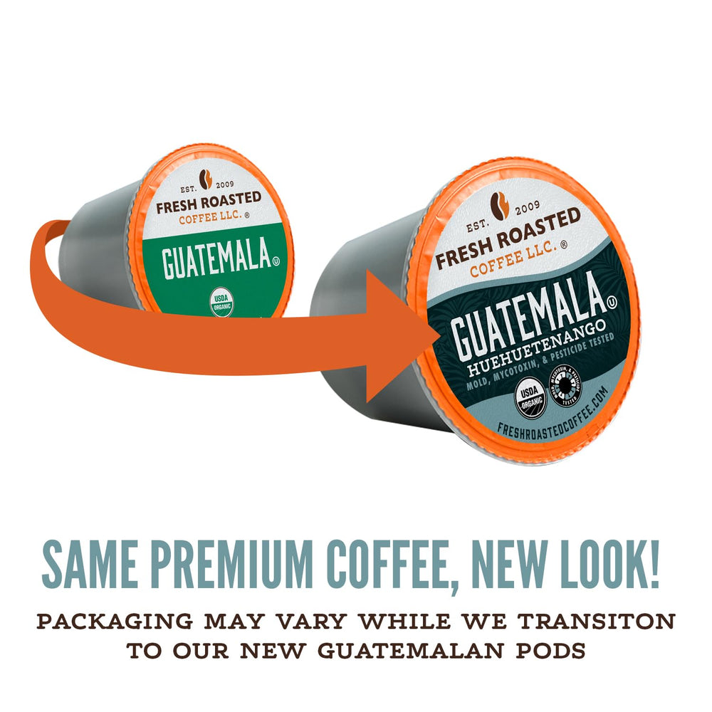 Fresh Roasted Coffee single K-Cup pod ready to brew with convenience
