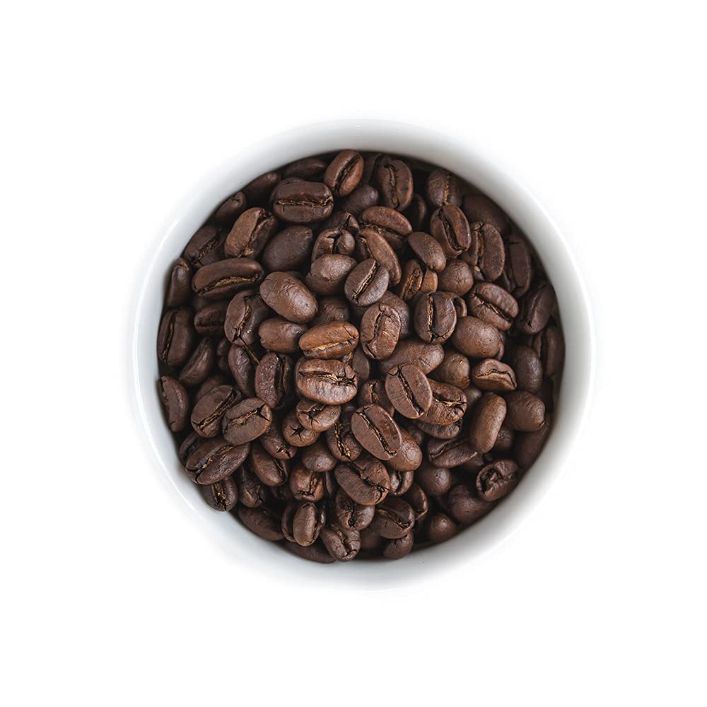 Fresh Roasted Coffee whole beans close-up highlighting chocolate-forward aroma and rich body