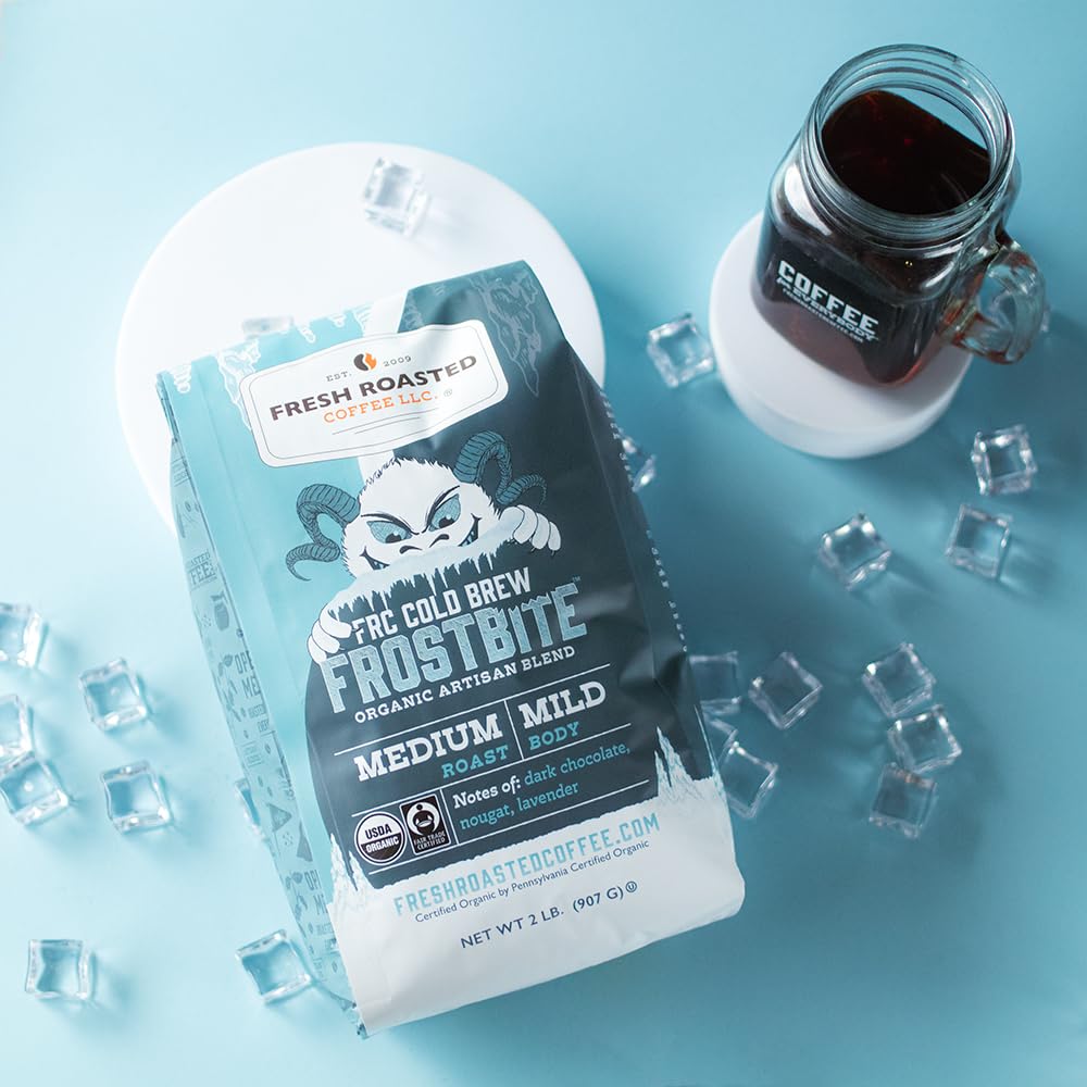 Fresh Roasted Coffee bag seal detail with nitrogen-flush symbol preserving aroma and flavor