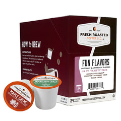 Fresh Roasted Coffee pod lid close-up highlighting freshness seal