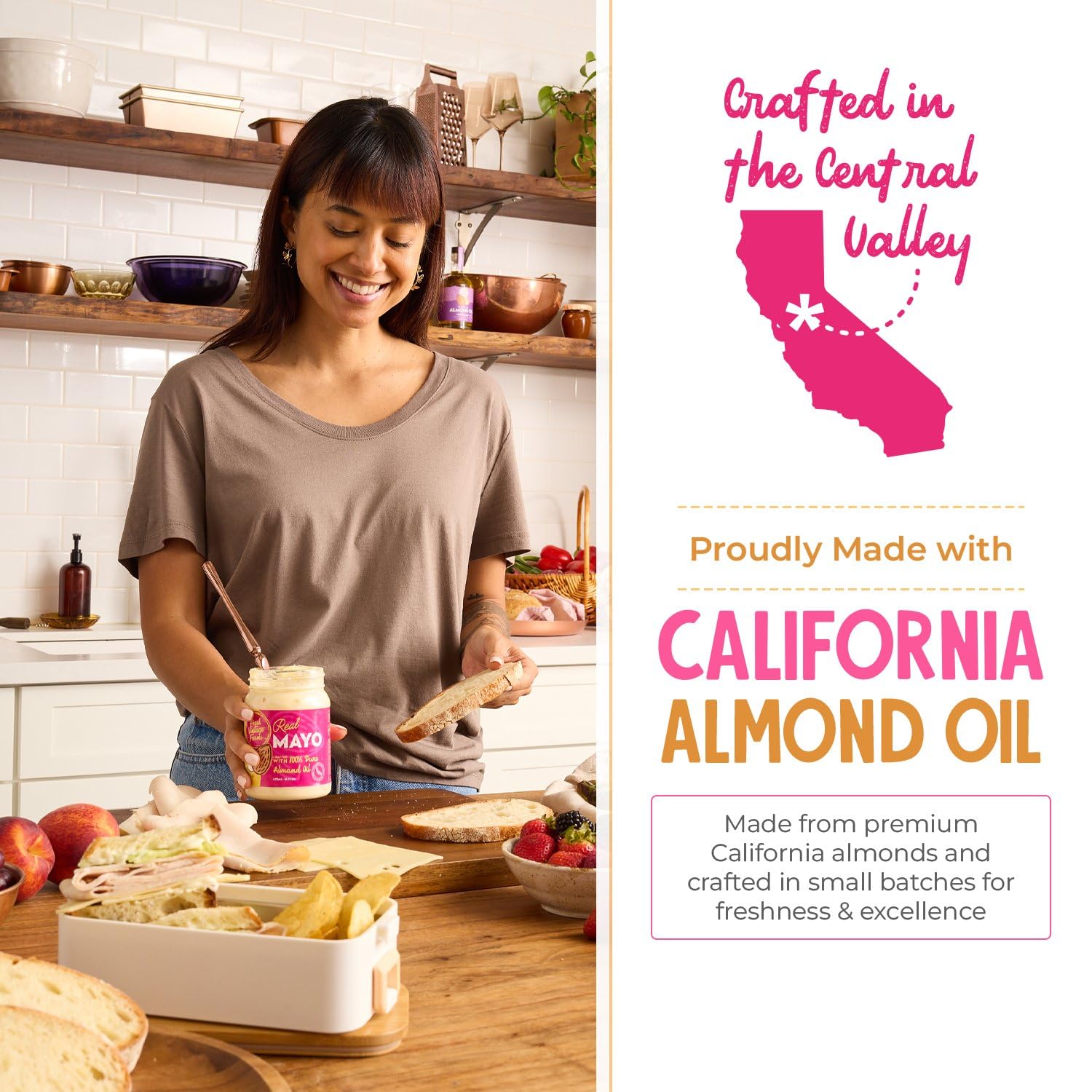 Fresh Vintage Farms mayo whisked into salad dressing demonstrating emulsifying ability